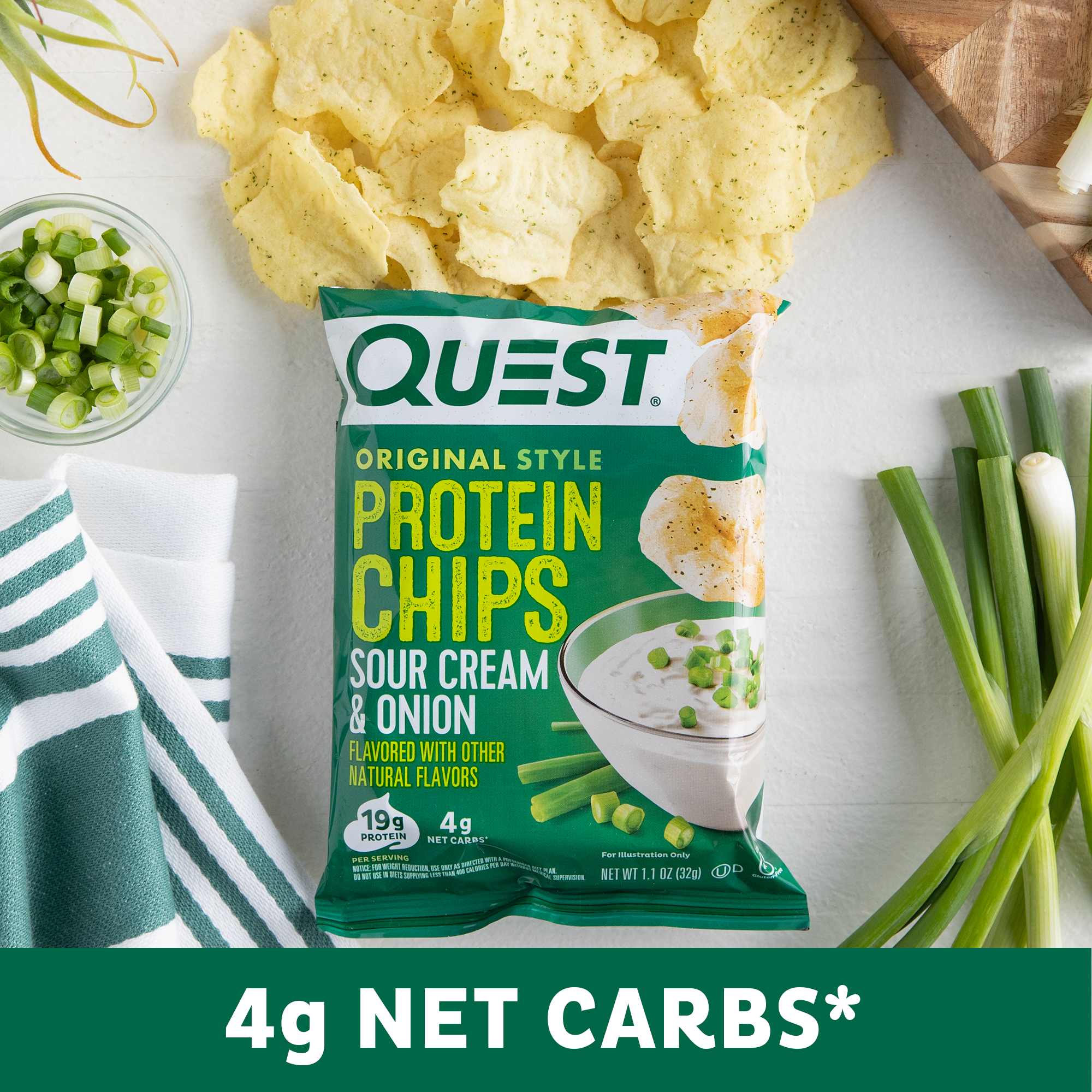 Sour Cream & Onion Original Style Protein Chips - Image 5