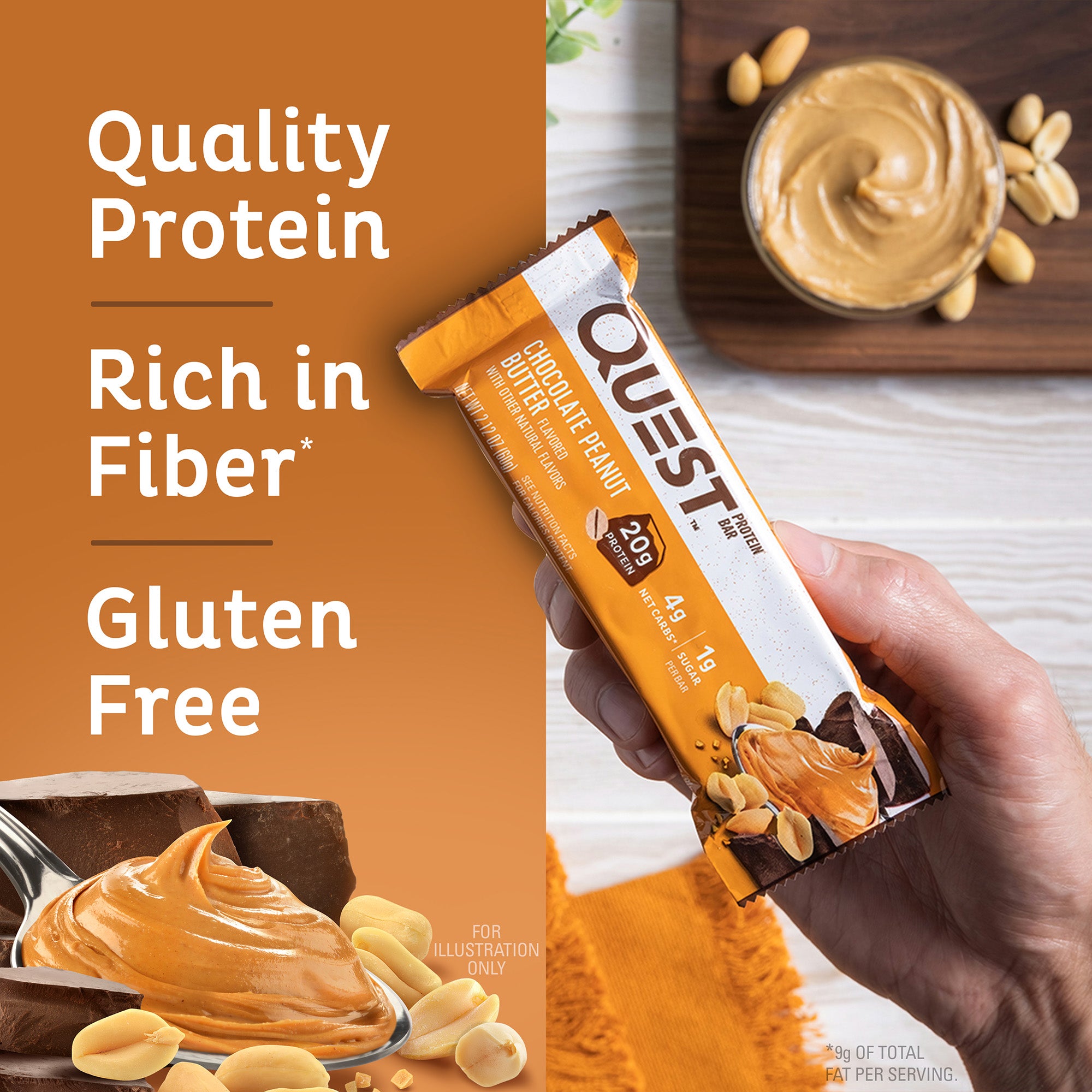 Chocolate Peanut Butter Protein Bar - Image 5