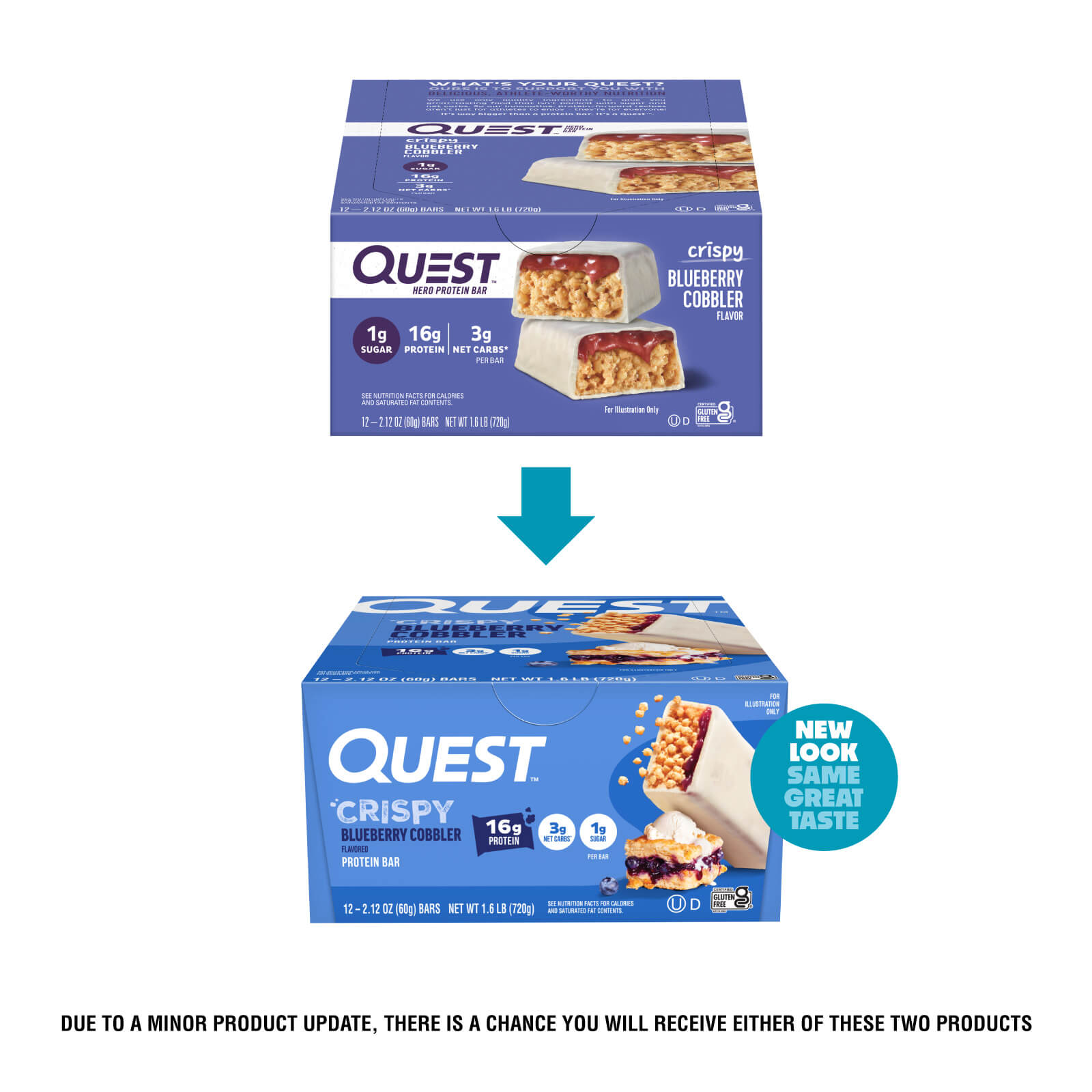 Blueberry Cobbler Crispy Hero Protein Bars - Image 2