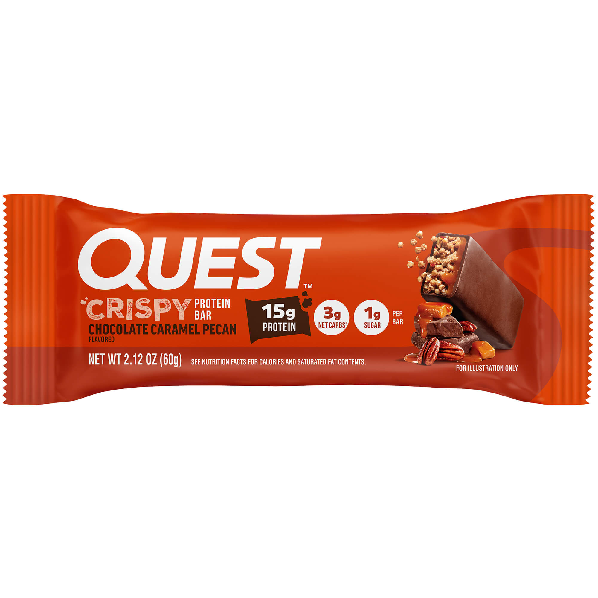 Chocolate Caramel Pecan Crispy Hero Protein Bars - Image 2
