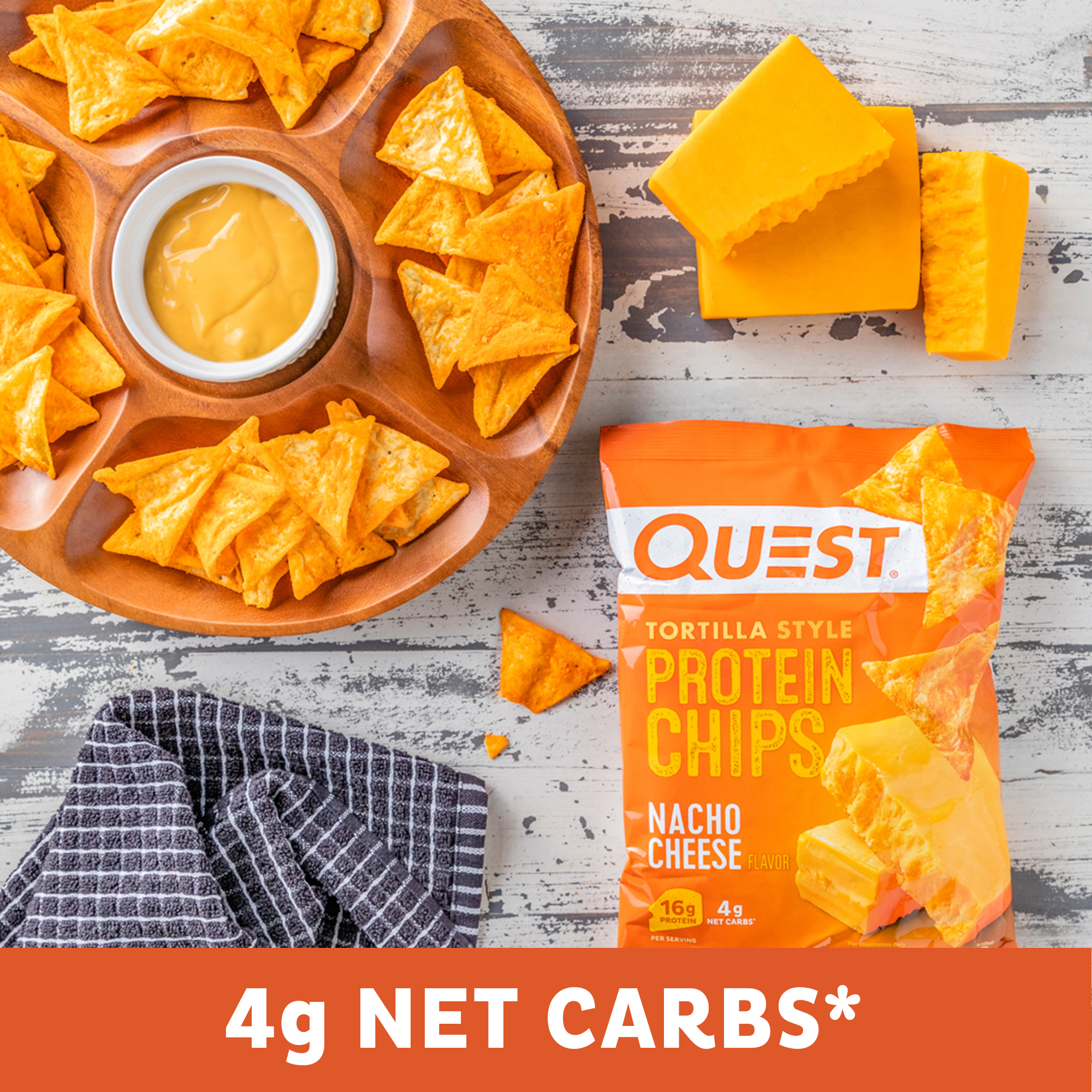 Nacho Cheese Tortilla Style Protein Chips - Image 5