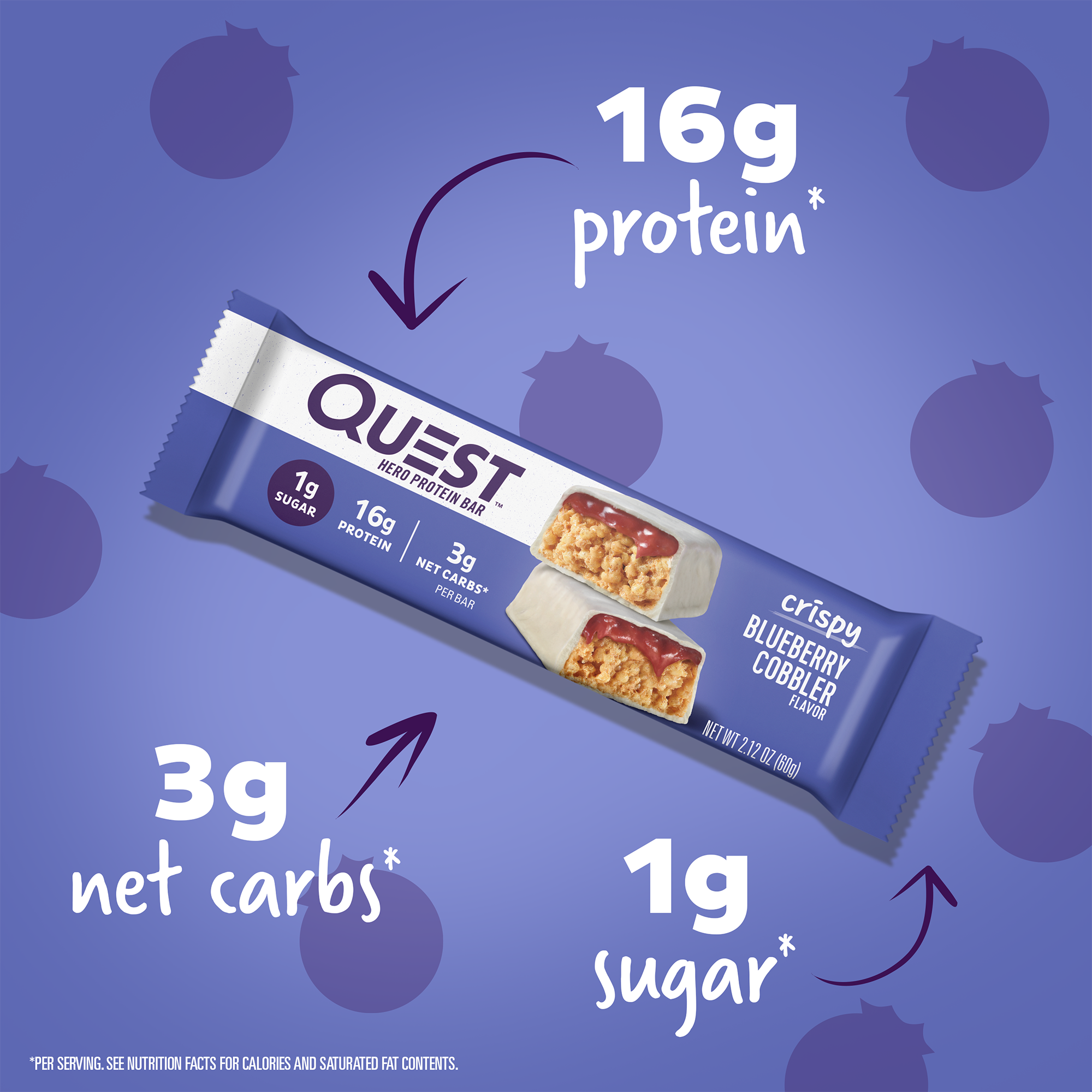 Blueberry Cobbler Crispy Hero Protein Bars - Image 4