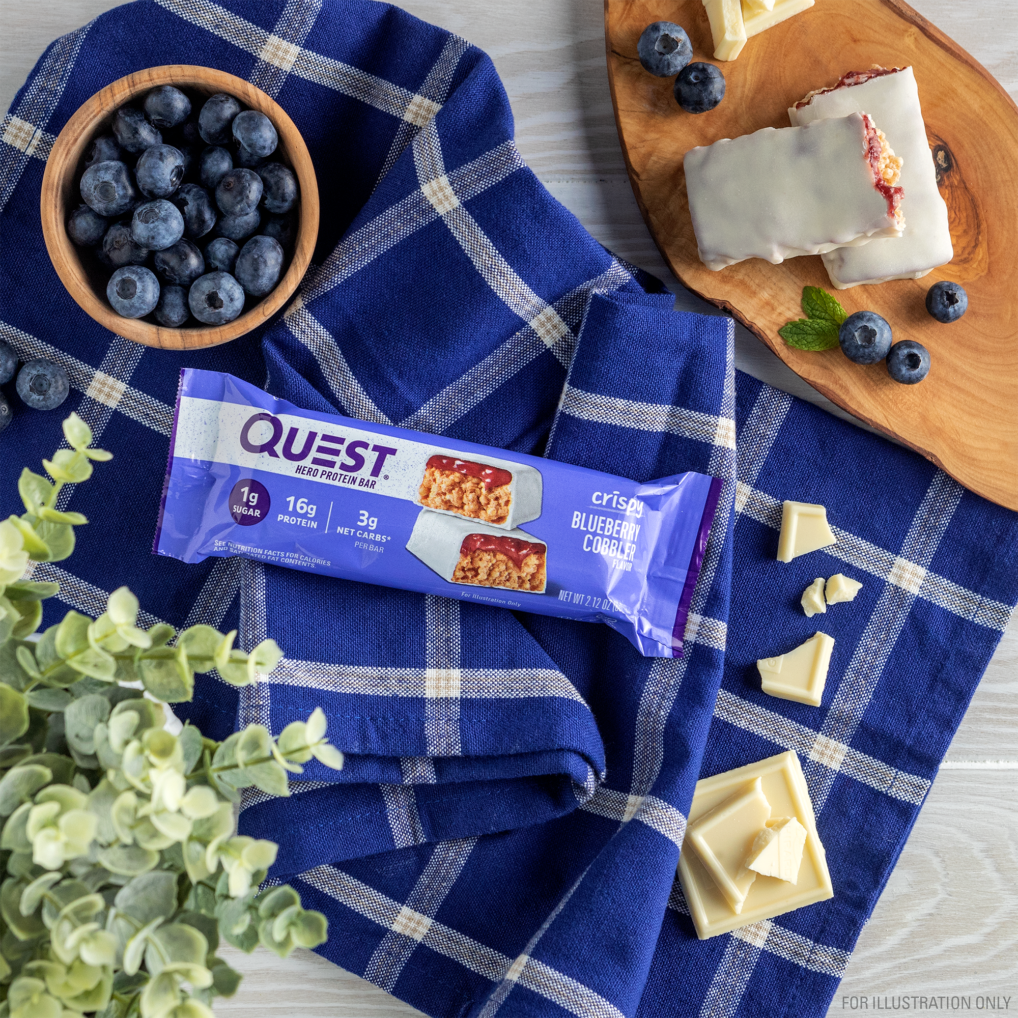 Blueberry Cobbler Crispy Hero Protein Bars - Image 6