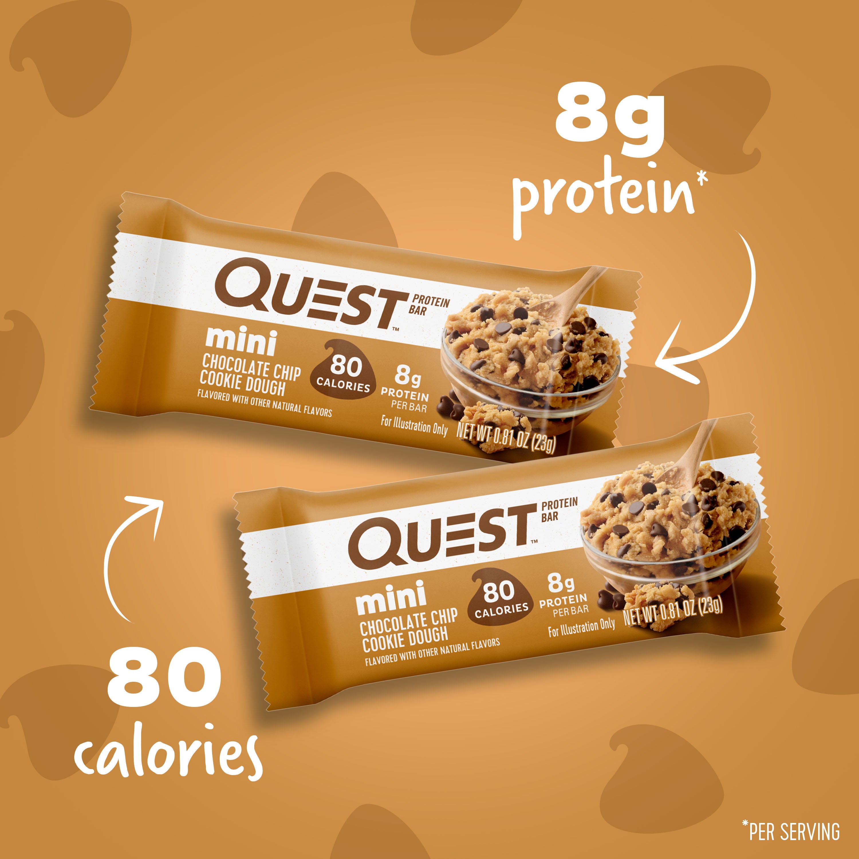 Mini Chocolate Chip Cookie Dough Protein Bars - Image 2