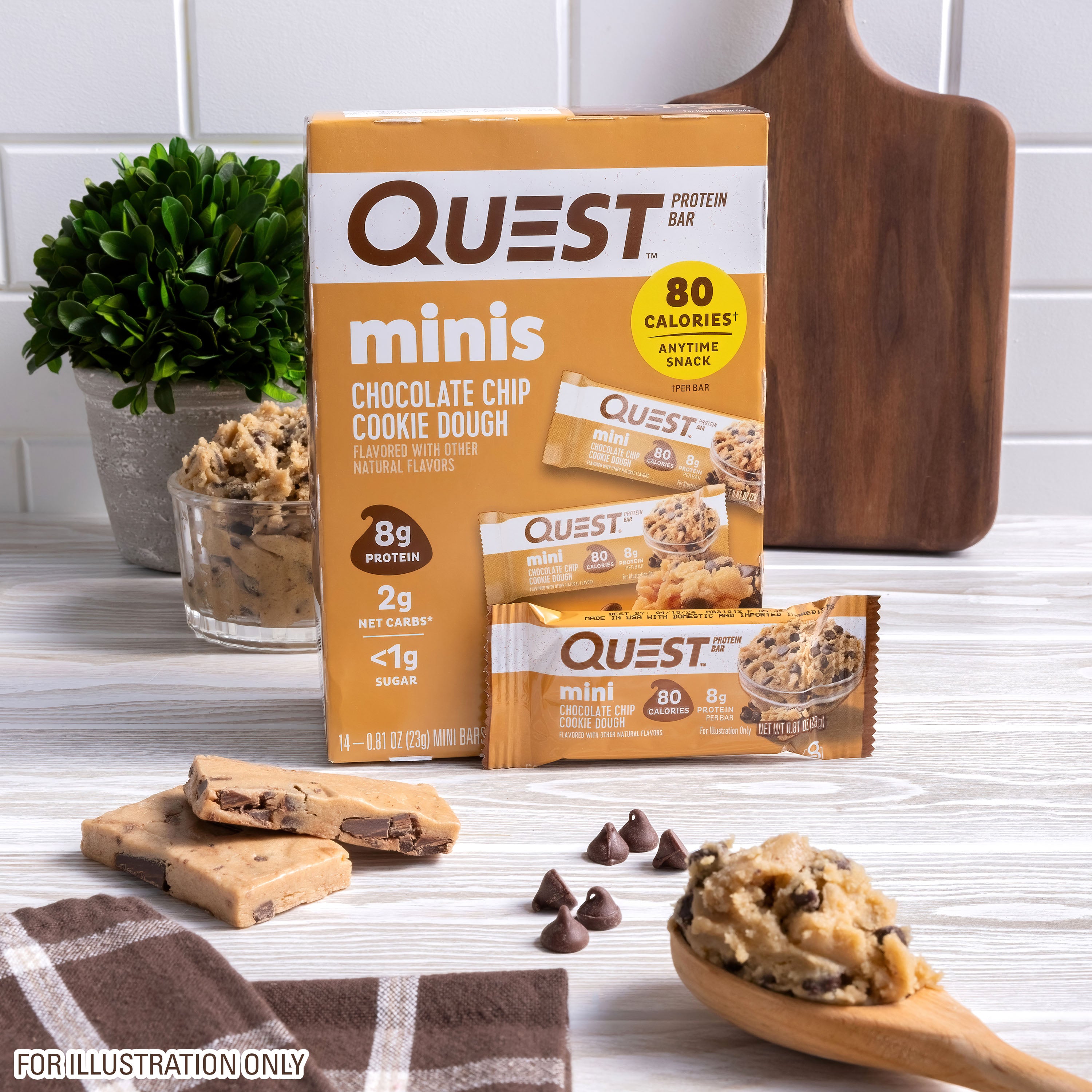 Mini Chocolate Chip Cookie Dough Protein Bars - Image 5