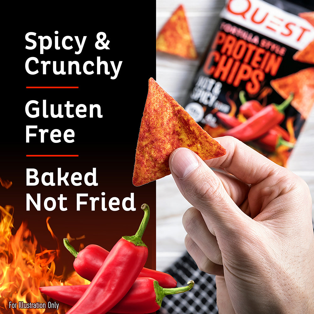 Hot & Spicy Tortilla Style Protein Chips - Image 4