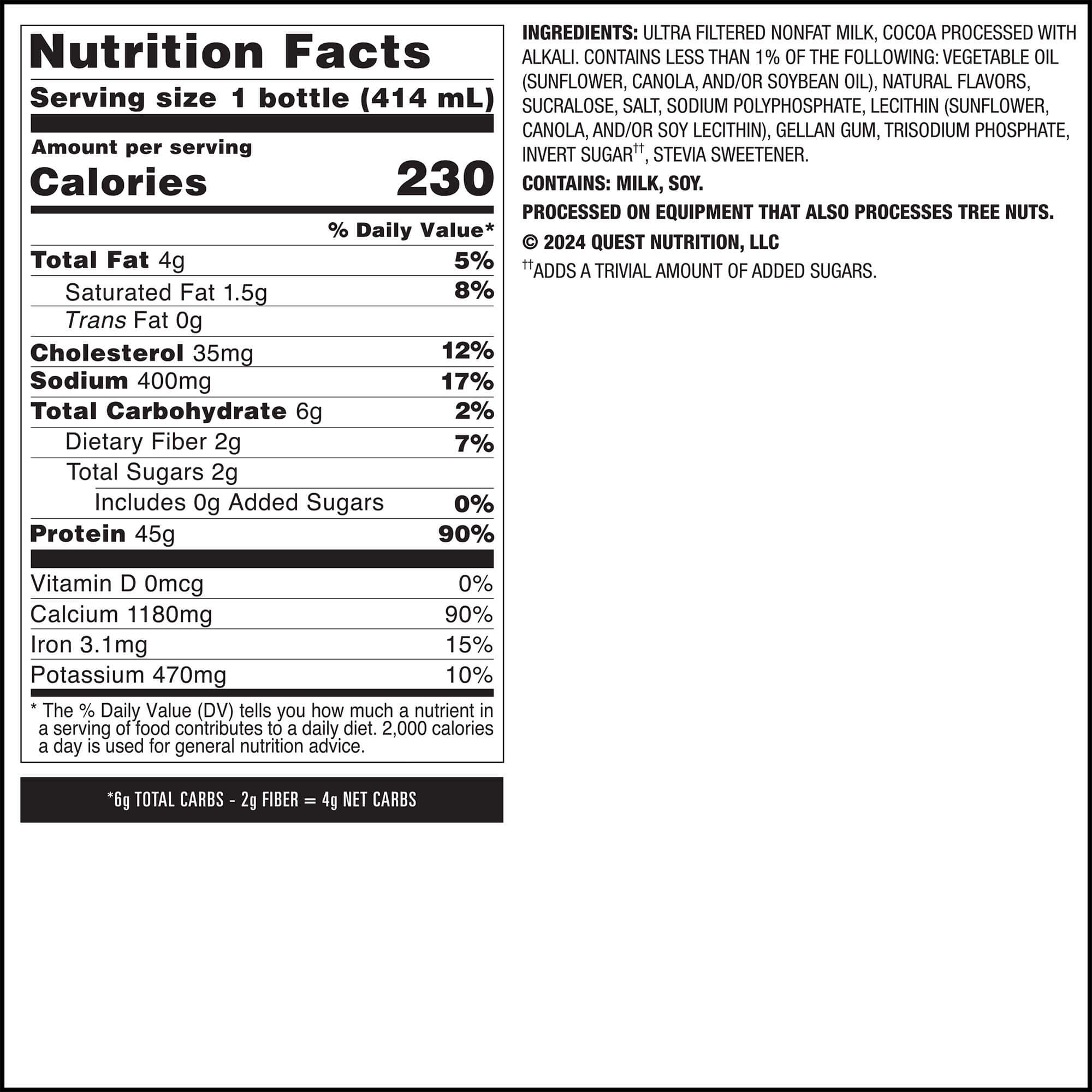 Chocolate 45g Protein Milkshake - Image 6
