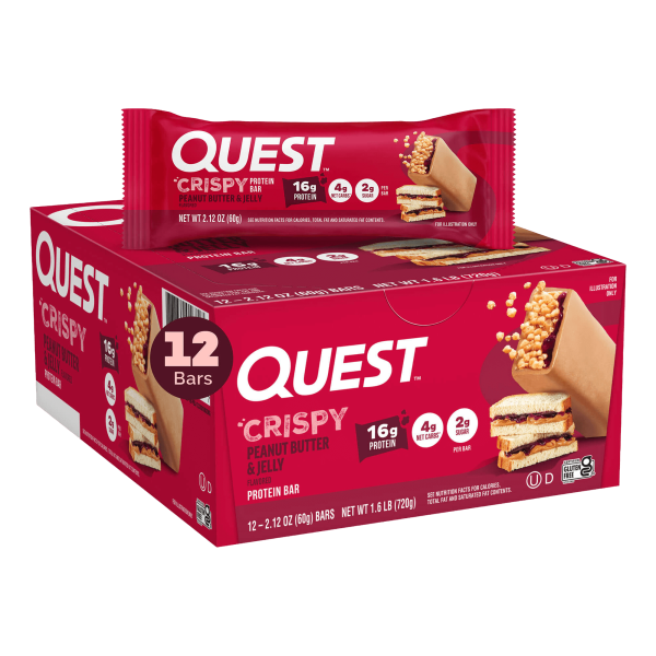 Peanut Butter & Jelly Crispy Hero Protein Bars